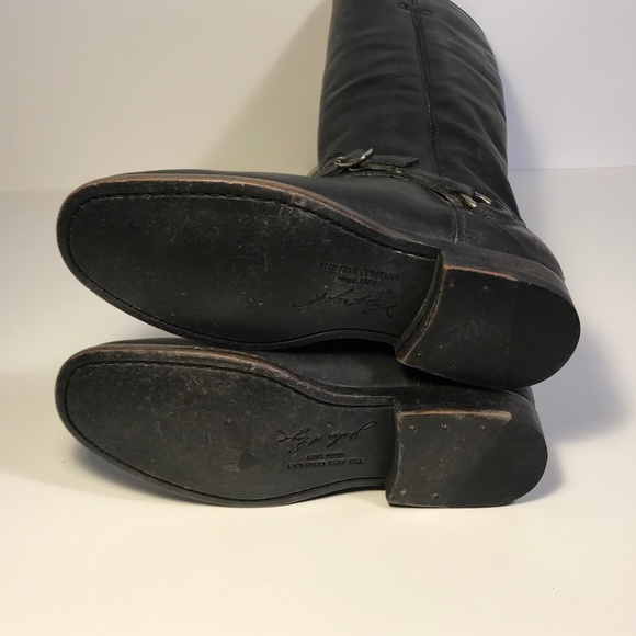 Frye Phillip Ring Black Tall Boots Women 6 M, New - Picture 6 of 7